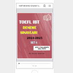 toefl deneme sinavlari set 4 phone