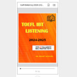 toefl listening 2024-2025 phone