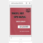 toefl speaking 2024-2025 phone