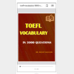 toefl vocabulary 3000 phone