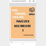 yds yokdil yks dil ingilizce kelimeler 1 phone